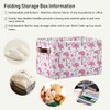 KEEPREAL Pink Flamingos Storage Basket Bin, Large Cube Storage Box
