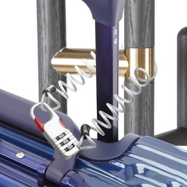 YAODHAOD Luggage Lock,TSA Approved Travel Lock,3 Digit Combination Padlock Spring Cable Lock (80cm) for School Gym Locker, Helmet, Gate, Fence, Luggage,Suitcases (2PCS) (Silver)