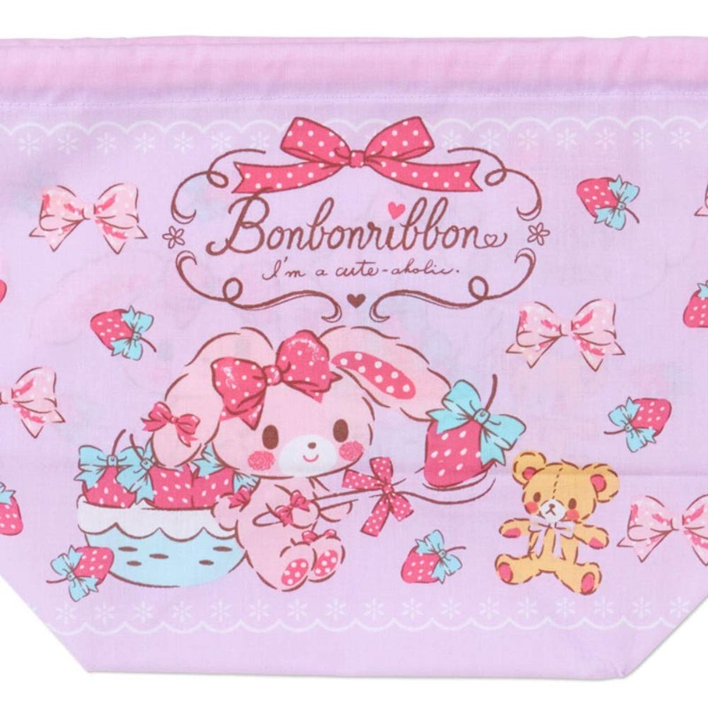 Sanrio Bonbon Lunch Drawstring Bag (Strawberry)
