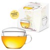 Creano GlasTasse Teelini 139 Glass Teacup, 200 ml, 2-Piece with