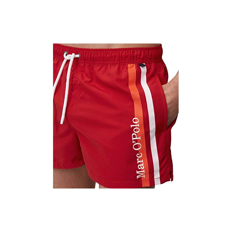 Marc O'Polo Men's Beach M-Swim Shorts, Red (Chilli Red 518)