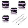 Spreader Bar Expandable Exercise Stainless Steel with 4 pcs Fur