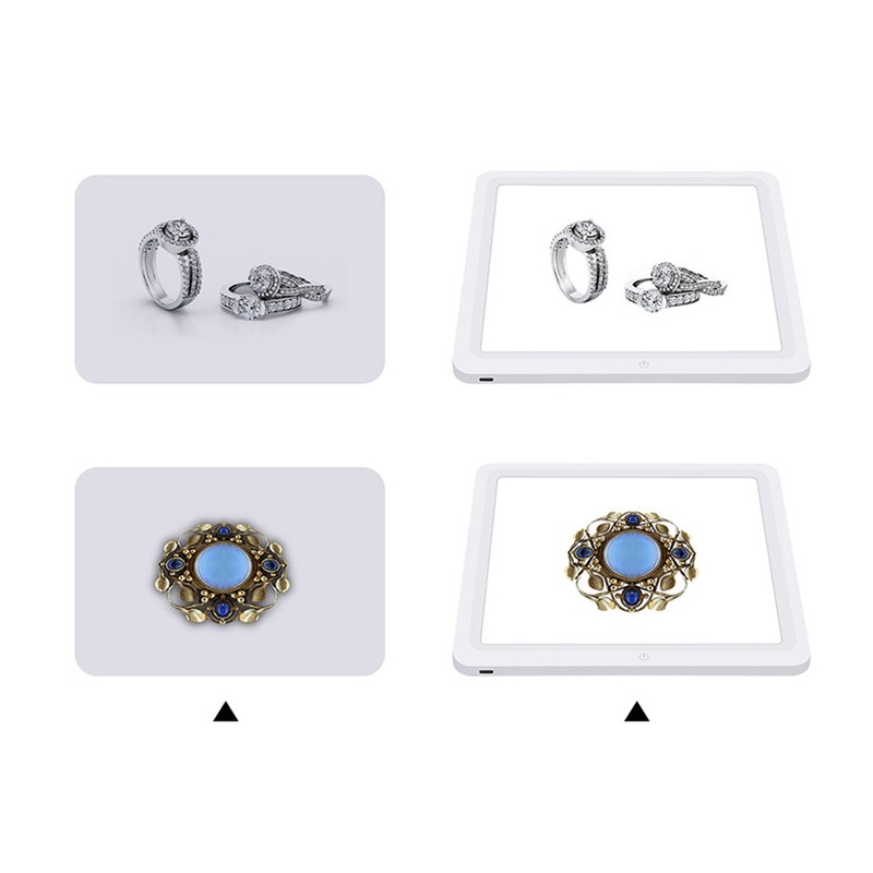 PULUZ Shadowless Lamp Panel Pad 22cm LED Photography Shadowless Bottom