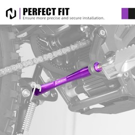 NICECNC Purple Foot Pegs Support Brace with O-Rings Compatible with Surron Light bee X/S/L1E,Compatible with Segway X160/X260 See Fitment