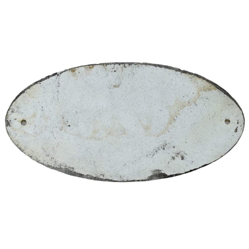 Beware of The Dog - Oval Cast Iron Sign Plaque