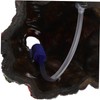 Kisangel 1Pc Pneumatic Volcano Decoration for Fish Tank Resin Aquarium