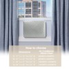 Indoor Air Conditioner Cover AC Unit Window Cover for Inside