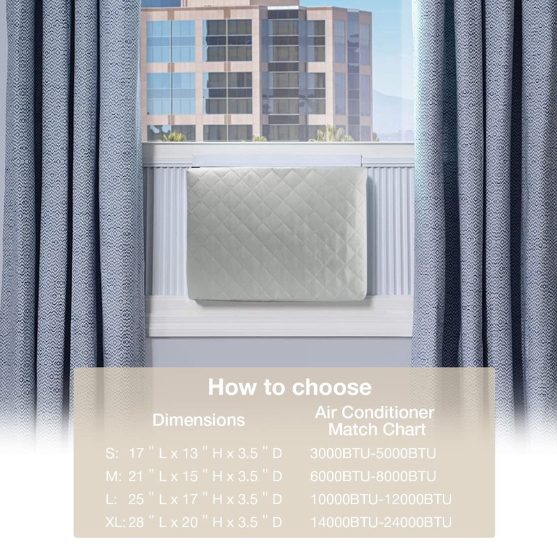 Indoor Air Conditioner Cover AC Unit Window Cover for Inside