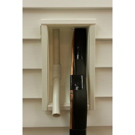 White Line Set Rough In Box Hvac Contractors Termination Point for Line Set Condensation Drain and Low Voltage Wire