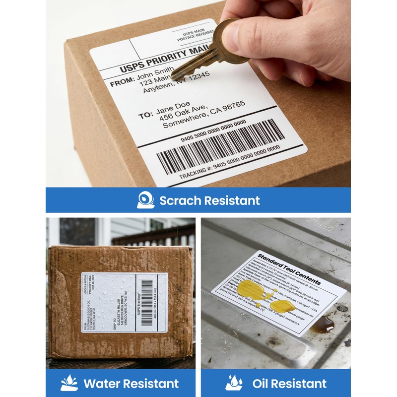Phomemo 4x6 Shipping Labels for D421R Printer Only, 250 Labels