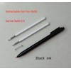 Twokiln 0.5 mm Pen Refill Black 4.3 Inch Gel Ink