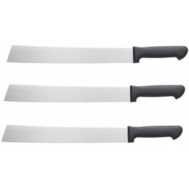 Cozzini Cutlery Imports 14” Melon Knife Professional Slicing Knife for Watermelon, Cantaloupe, Honey Dew, Heavy Duty Commercial Cutlery (3 Pack - 14" Melon Knife)