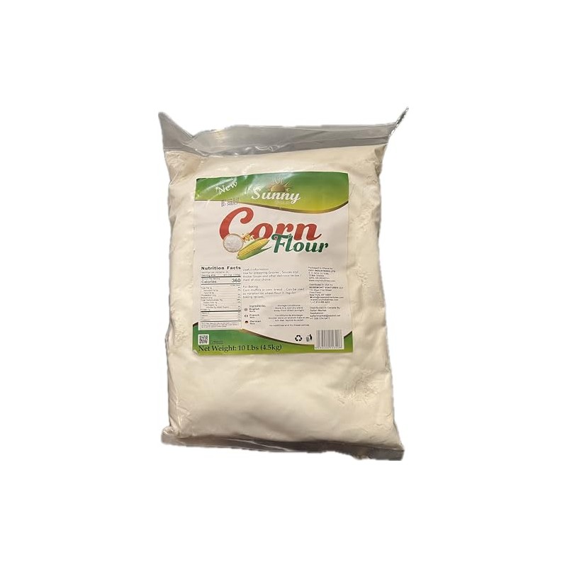 Sunny Gold Corn Flour, 10 Lbs (4.5kg), Baking and Cooking