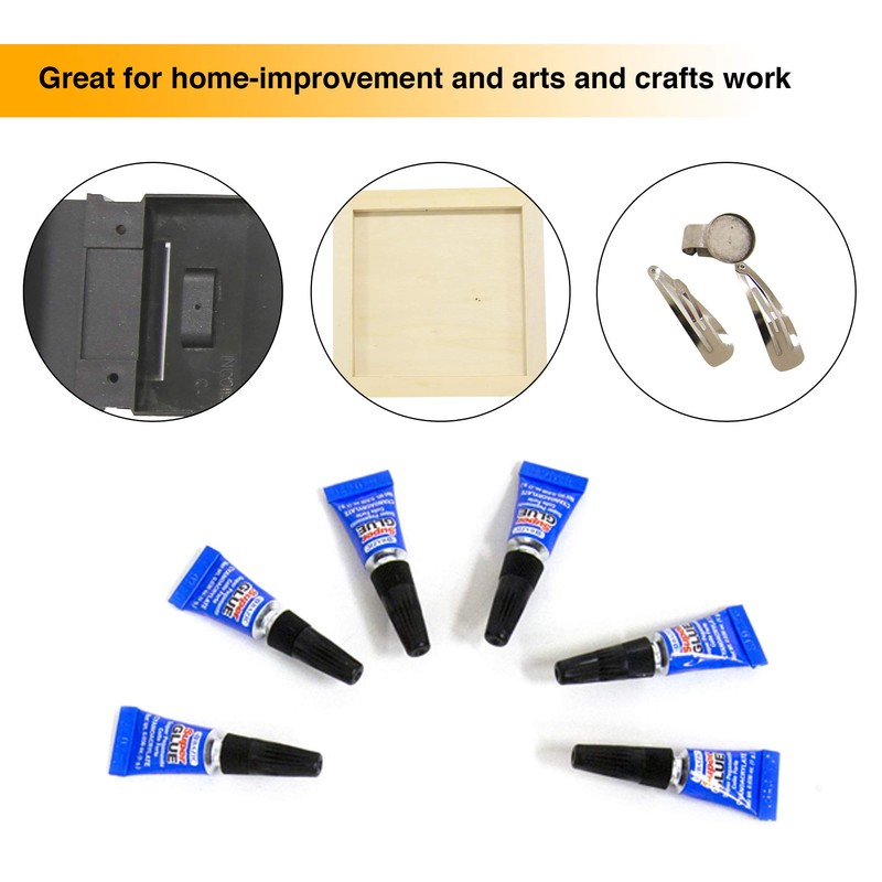 BAZIC Single Use Super Glue 1g/0.036 Oz, Mini Small Tube