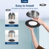 Amico 5/6 inch 5CCT LED Recessed Lighting 12 Pack, Dimmable,