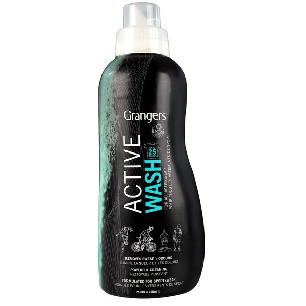 Grangers Unisex Active Wash, Black, 750 ml