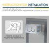 Stylish Dual Button Flush Plate for Geberit 115.770.21.5 Actuator Plate