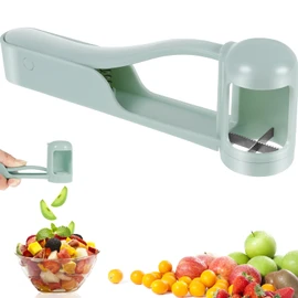 Grape Cutter Food Grade Grape Slicer Tool Fast Cutting Quarter Fruit Cutter Portable Grape Cherry Cutter Stainless Steel Serrated Blade Reusable Strawberry Cutter for Toddlers Baby Fruit Salad