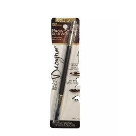 L'Oréal 2 X L'Oreal Paris Brow Stylist Designer Eyebrow Pencil, Dark Brunette #315 NEW
