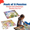 Pack of 2 Unicorn Puzzles, 180 Unique Shaped Puzzle Pieces,