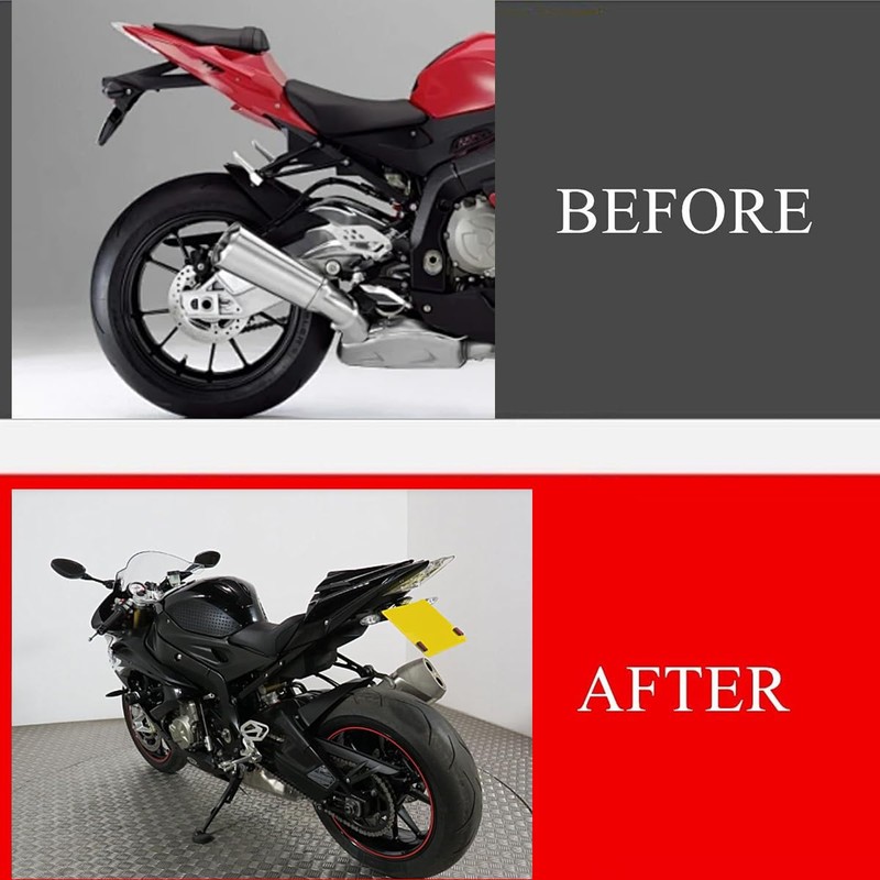 License Plate Holder Compatible with S1000RR 2009-2018 HP4 2012-2020 S1000R