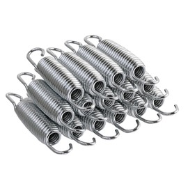 Upper Bounce® 8.5 Inch Heavy-Duty Premium Trampoline Springs, Set of 15, Silver