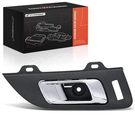 A-Premium Front Right Passenger Side Interior Door Handle Compatible with Lincoln MKT 2010-2016, Gray Stone Housing with Chrome Lever, Replace# AE9Z-7422600-AC