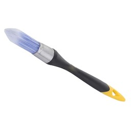 Edward Tools Trim Paint Brush - 0.75” Precision Paint Brush for Edges, Moulding, Corners, Walls - Small Pro Grade Brush - Easy to Clean - Ergonomic Handle