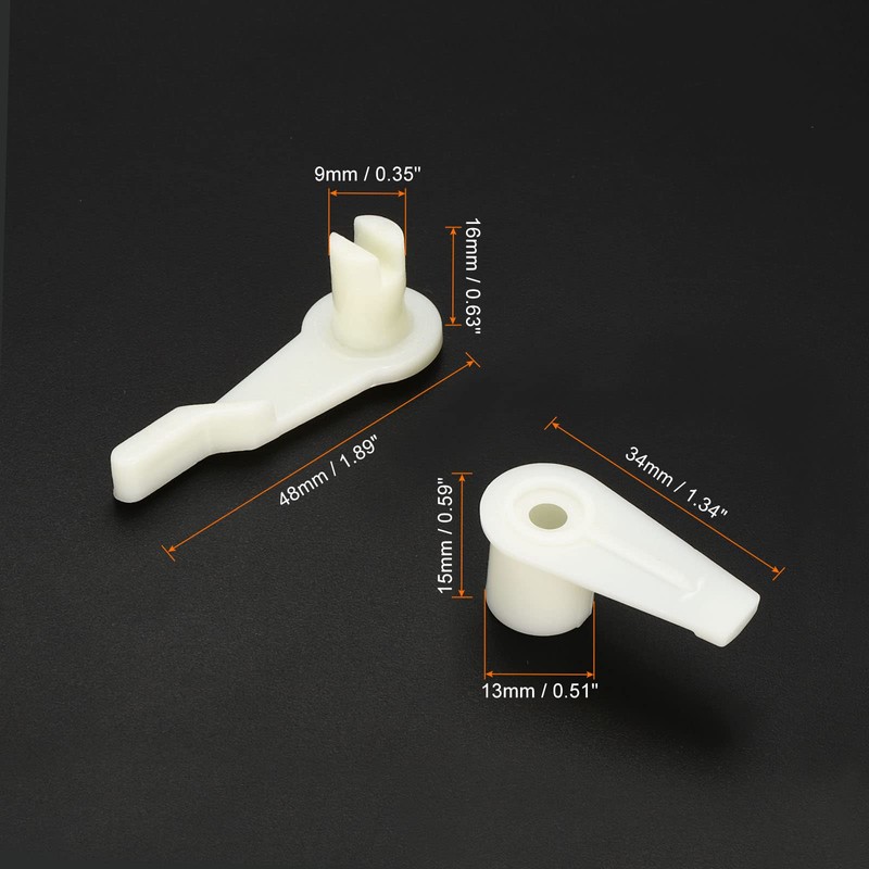 PATIKIL 4.5mm Lamp Shade Clips for Ceiling Flush Mount, 6