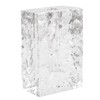 Marvala Crystal Flower Vase with Glacial Texture,Heavy Duty Large Clear