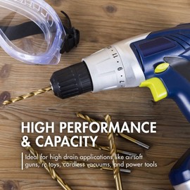 Tenergy 4/5 SubC 1300mAh NiCD Rechargeable Batteries, Flat top - 15 Pack