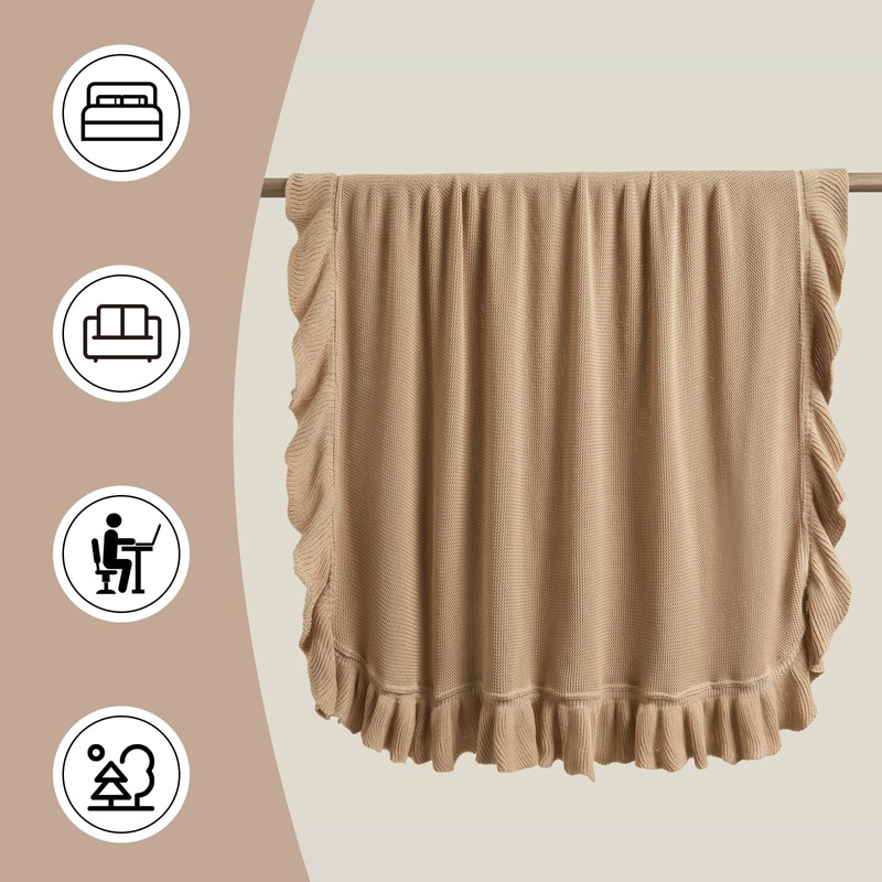 ZonLi Cooling Blanket for Hot Sleepers, 50"x70" Throw Size Cooling