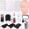 404 Pcs Professional Lash Extension Supplies Kit with Lash Clusters,Lash
