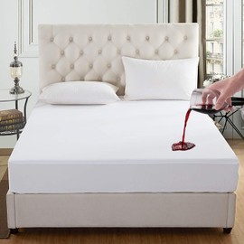 2 Pack Waterproof Mattress Protector Queen Size – Soft Knitted Breathable Mattress Cover Deep Pocket Fitted Up to 18”