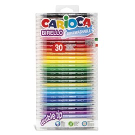 Carioca Birello – Fine/Medium, Bullet Tip, Round, Multi Coloured Sign Pens (, Italy, Laminated Backpack with Label)