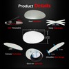 Ampper Oval Blind Spot Mirrors, Frameless 360 Degree Adjustabe HD