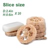 Natural Loofah Slices for Soap Making-20 Pack Organic Luffa Cuts