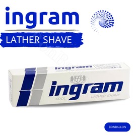 Lather Shave Cool Ingram Shaving Cream Tube 60g Glycerin Coconut Oil Made In Egypt (4 Pack = 8.47 oz / 240 gm)