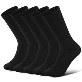 Closemate Reinforced Men's Business Socks, Durable, Antibacterial, Odor-Resistant, Crew Socks, Sweat-Absorbent, Breathable, Suitable for All Seasons, Gift Box, Business Trips, Non-Stuffy, Tear-Resistant, Deluxe, Cotton, U.S. Size 6 to 10 (9.4 to 11.0 inc