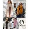 FURTALK Plaid Winter Scarf for Women Soft Cashmere Shawls Wraps