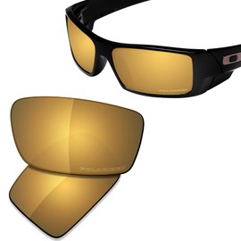 Saucer Premium Replacement Lenses for Oakley Gascan OO9014 Sunglasses High Defense - Bronze Gold Polarized