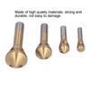 4PCS Titanium Coated Countersink Drill Bits 90 Degree Chamfer Tool
