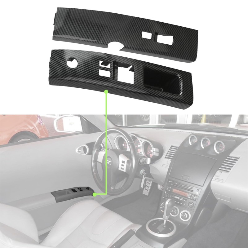 omoZone Pair Window Switch Bezel Cover Front Left&Right Side Door
