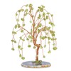 mookaitedecor Peridot Crystal Tree Tumbled Stones, Geode Agate Slices Base