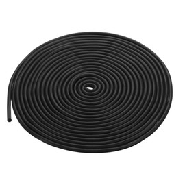 DTGN 7mm x 10meters(DXL) Foam Rubber Weather Seal Strip - 1Pack - Good for DIY Furniture - Round EPDM Foam Rubber Weather Stripping - Black