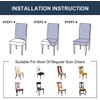 Chair Covers, Set of 4/6 Elastic Modern Protector Chair Covers,
