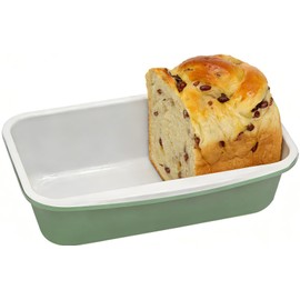 Ymiton Non-Stick Bread Loaf Pan, 9x5 Inch, Ceramic Coating, Aluminized Steel, Oven Safe to 550°F, Dishwasher Safe - Non-Toxic, PTFE & PFOA Free, Pistachio Green