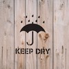 Keep Dry Symbol Stencil - Precision Industrial Designs with Optimized