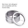 Outus 32 mm Titanium Key Rings Split Rings, 5 Pack