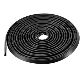 TA-VIGOR Edge Trim U Seal Black Rubber U Channel Edge Trim Rubber Seal, U Shape Weather Stripping for Edge Protector Fits 0.5-2.5mm Edge 9.84Ft Length